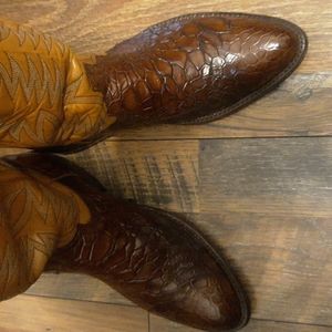 SOLD Vintage Dan Post sea 🐢 boots 10 relast to a 10 1/2 completely restored